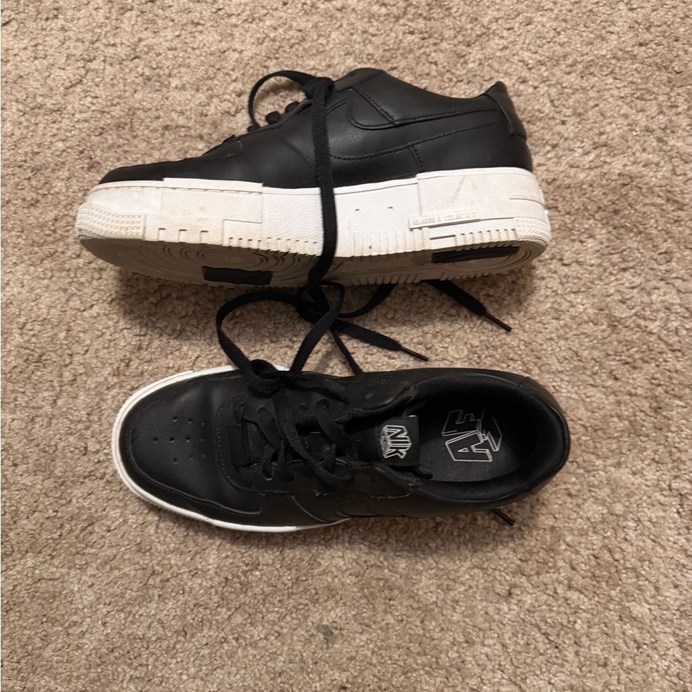 Nike Black and White Air Force 1’s